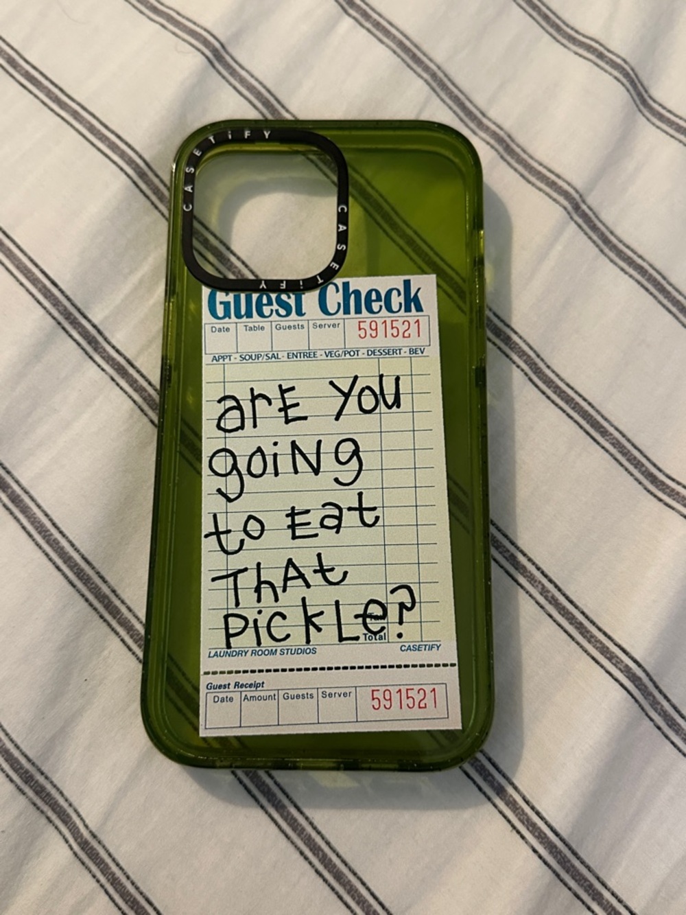 Casetify guest check “are you going to eat that pickle?” IPhone 14 Pro Max Case